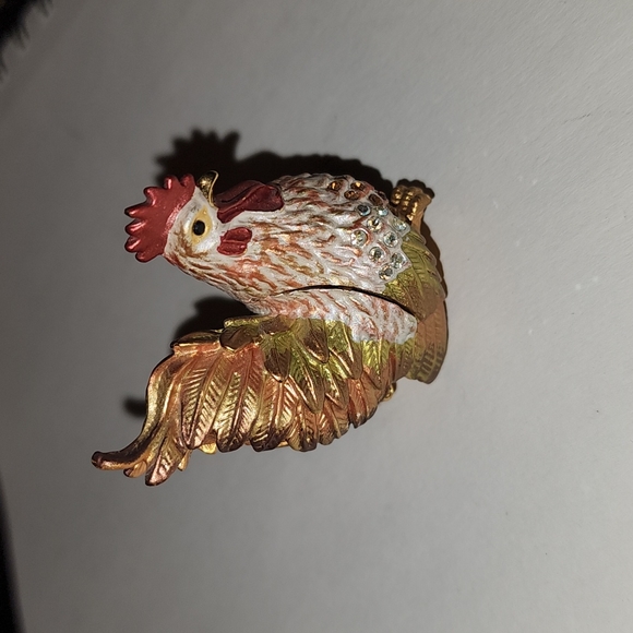 Vintage Rooster Trinket Box - Picture 3 of 7